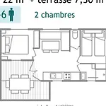 Mobil-home 6 Pers Avec Terrasse A - Api-1-52-499 캠프장 *
